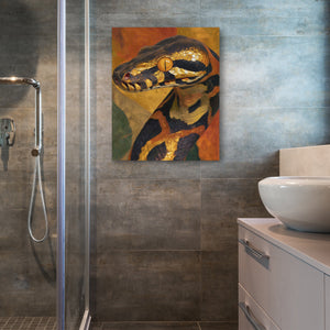 Serpents Amber Eye - Luxury Wall Art