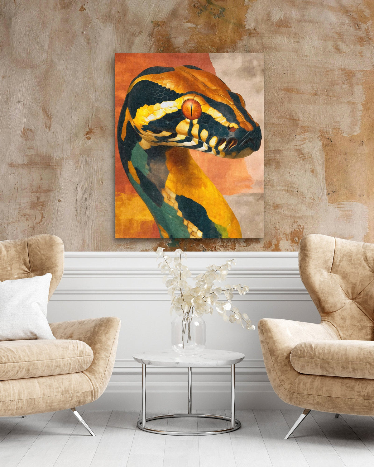Serpent's Fire Rising - Luxury Wall Art