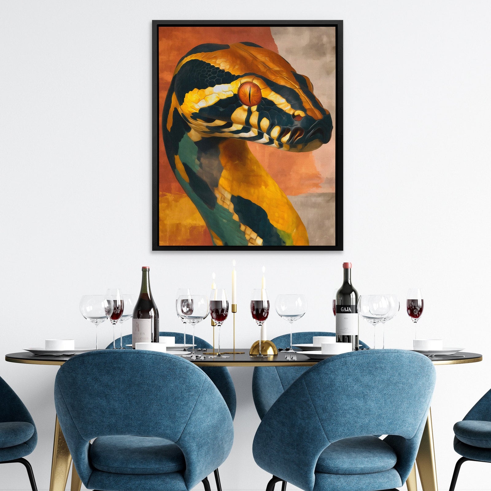 Serpent's Fire Rising - Luxury Wall Art