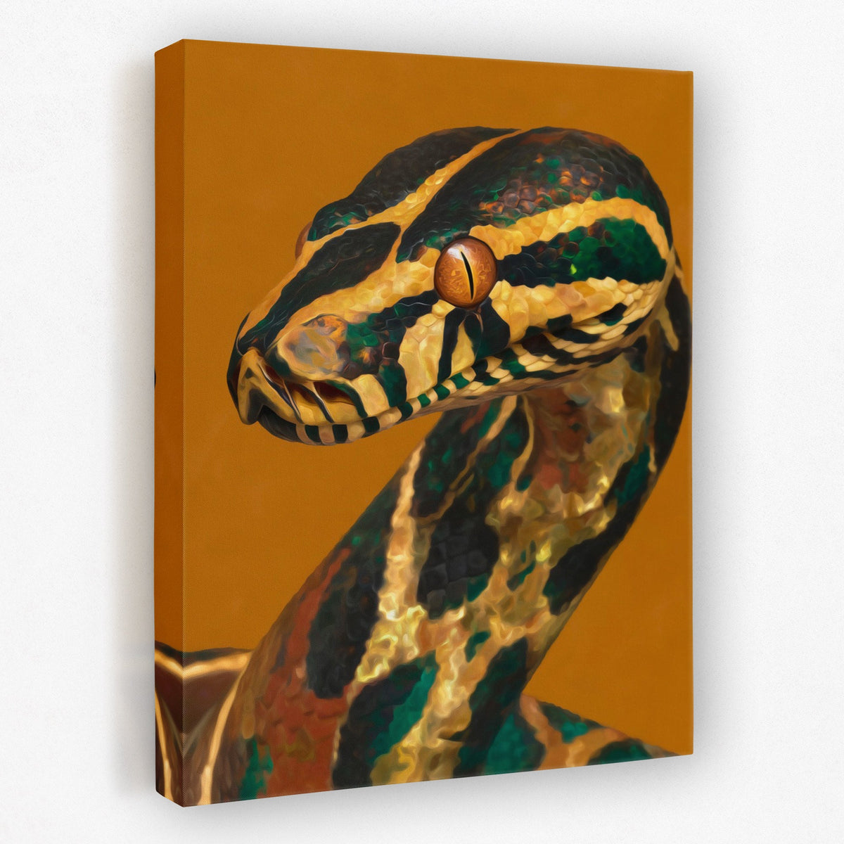 Serpent's Golden Coil - Luxury Wall Art