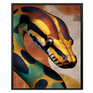 Serpent's Hypnotic Coil - Luxury Wall Art