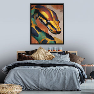 Serpent's Hypnotic Coil - Luxury Wall Art