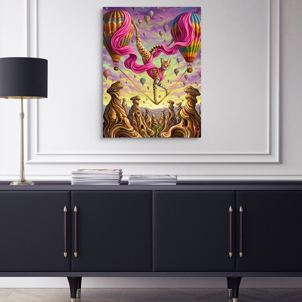 Serval Sky Walk - Luxury Wall Art