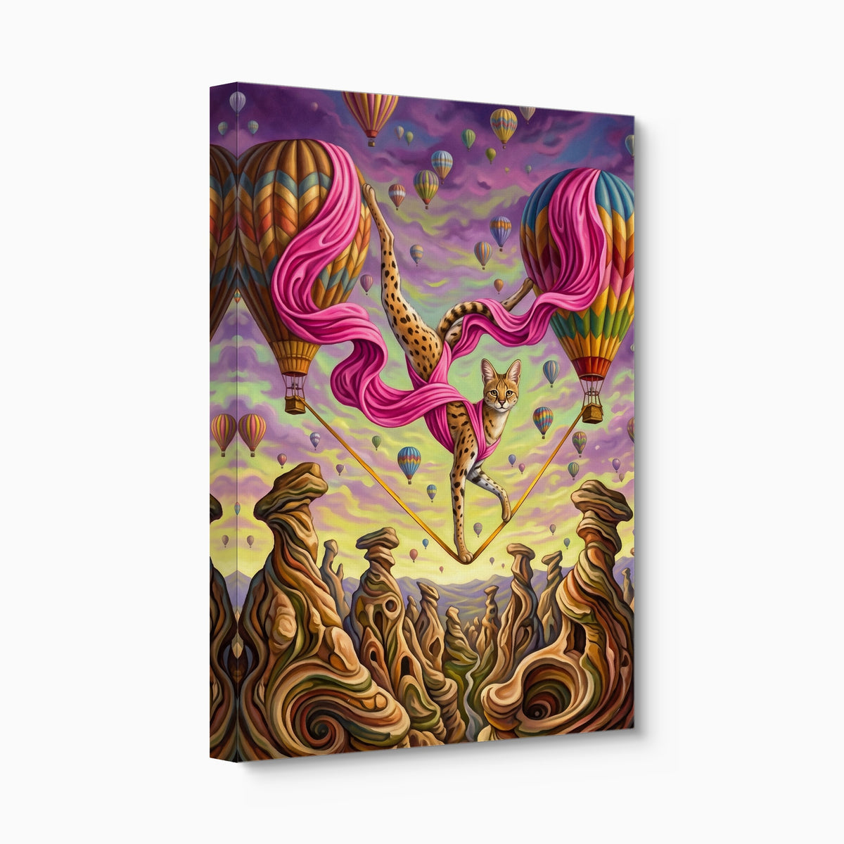 Serval Sky Walk — serval sky walk angled flush print