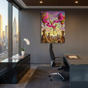 Serval Sky Walk — serval sky walk sq office view 1port flush print