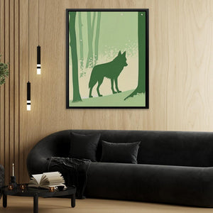 Shadow of a Wolf - Luxury Wall Art