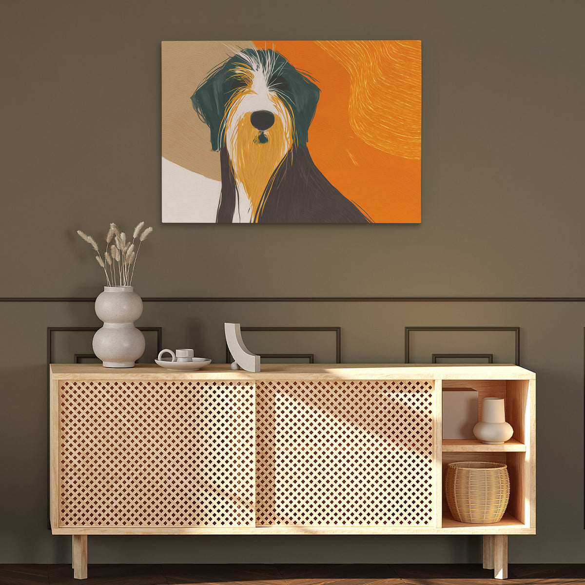 Shaggy Amber Companion - Luxury Wall Art