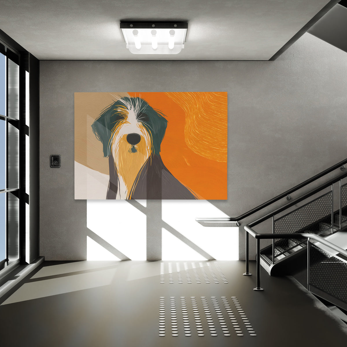 Shaggy Amber Companion - Luxury Wall Art