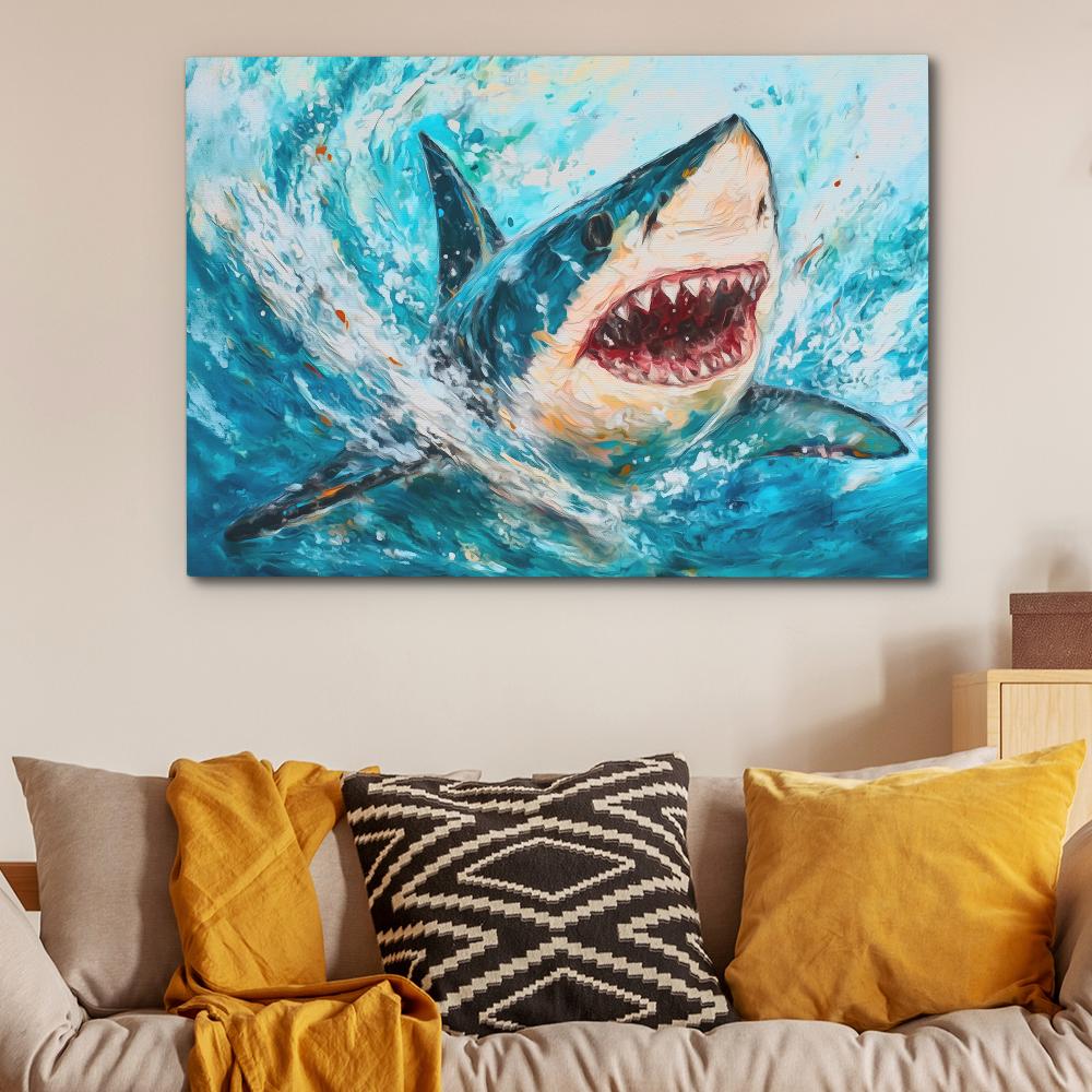 Shark Attack - Luxury Wall Art