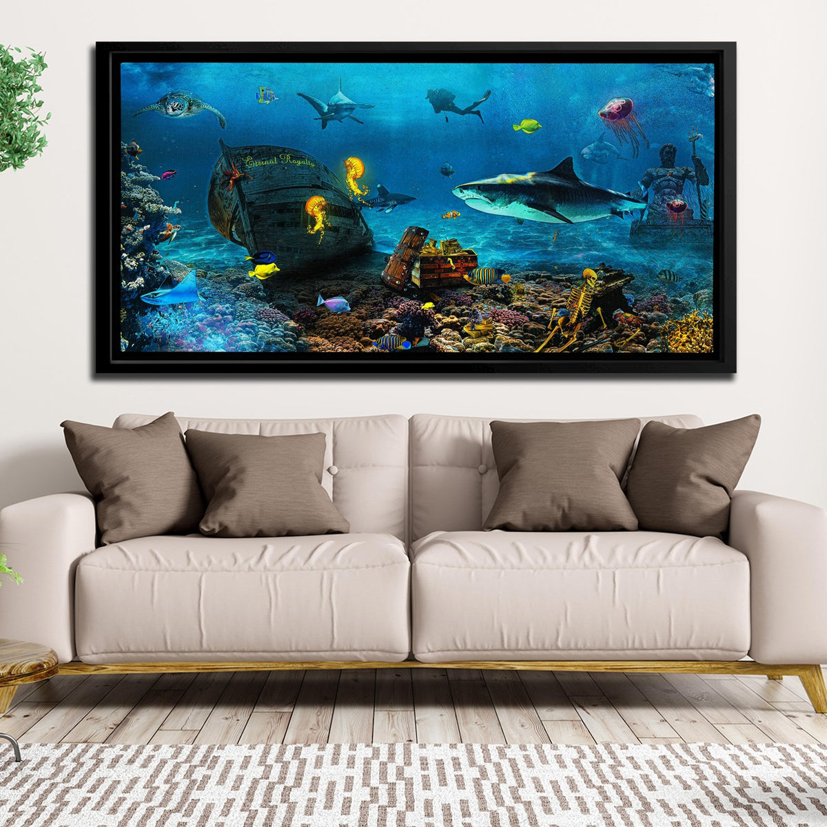 Shark Ocean - Luxury Wall Art