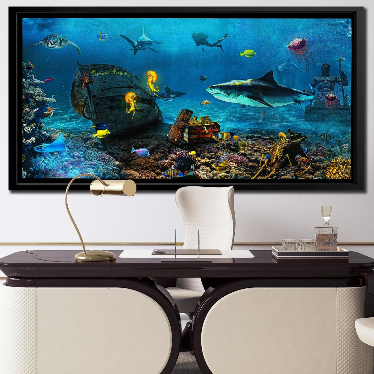 Shark Ocean - Luxury Wall Art