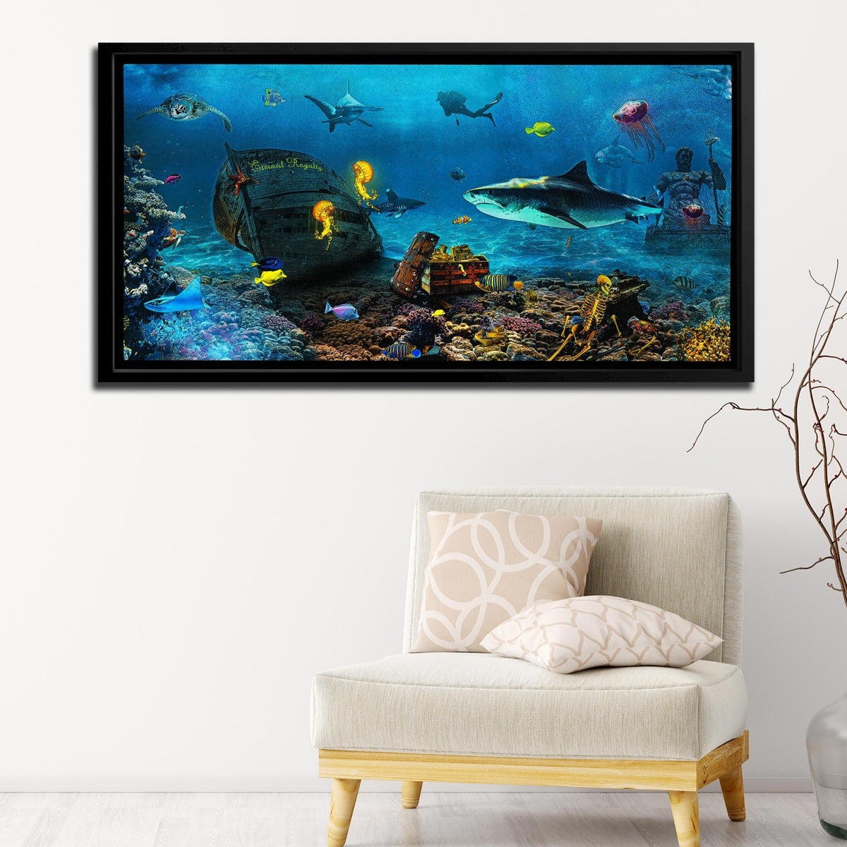 Shark Ocean - Luxury Wall Art