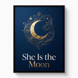 She Is The Moon - Luxury Wall Art