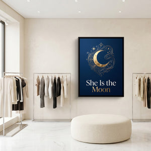 She Is The Moon — she is the moon sq clothing store 1port framed black