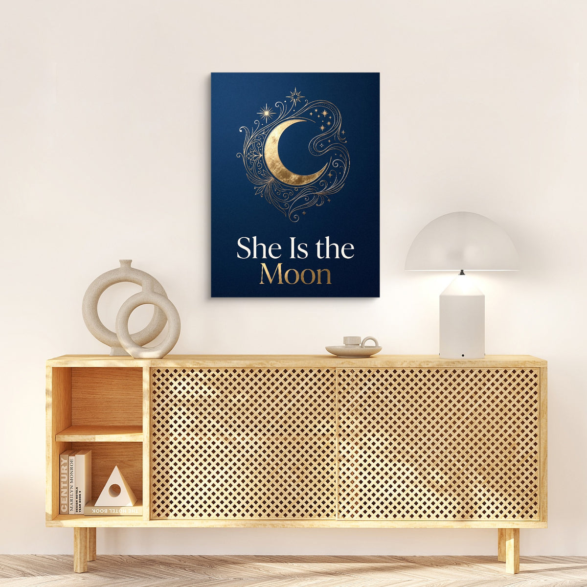 She Is The Moon — she is the moon sq hallway desk light lux 1port flush print
