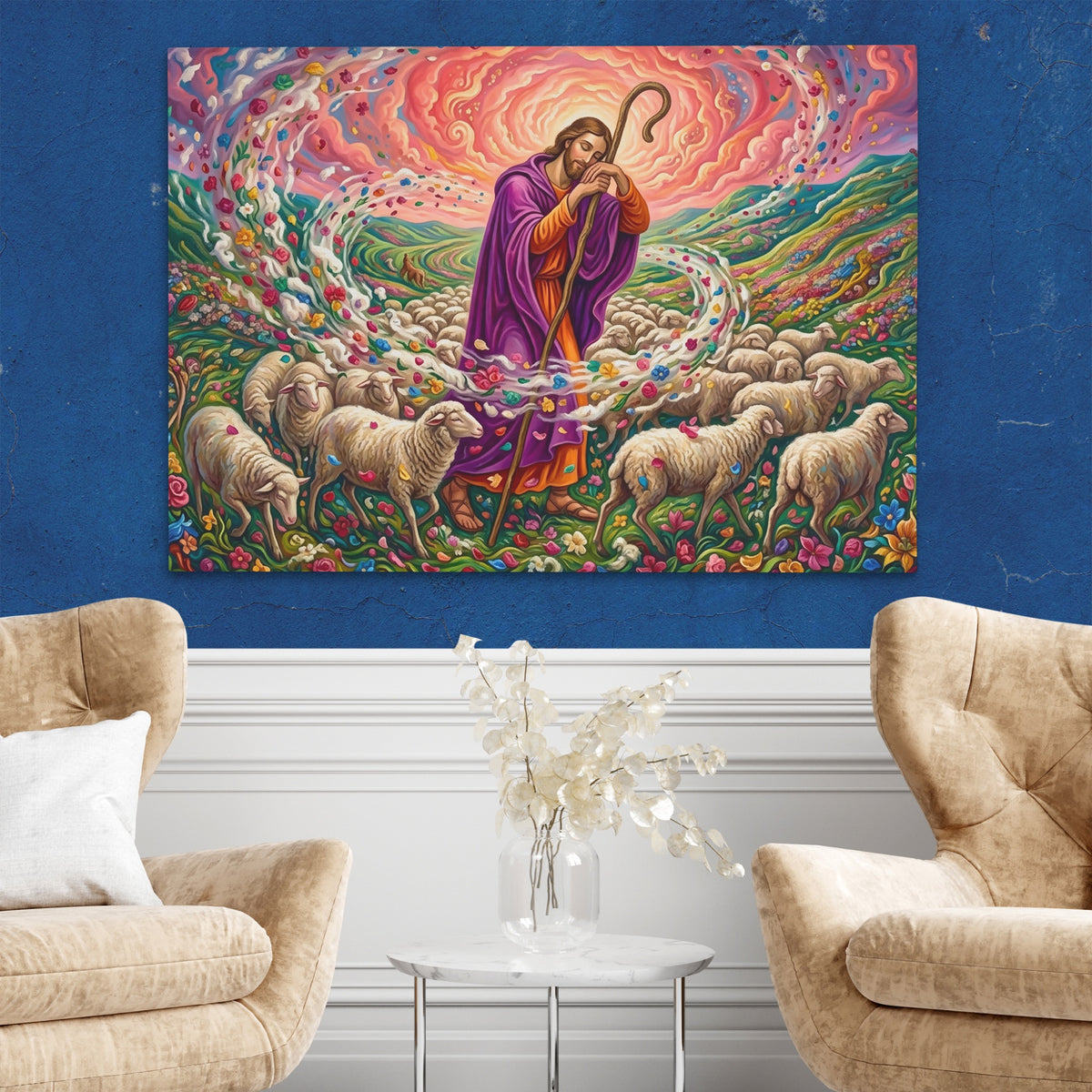 Shepherd Divine Radiance — Shepherd Divine Radiance Two Chairs Blue Walls2 137