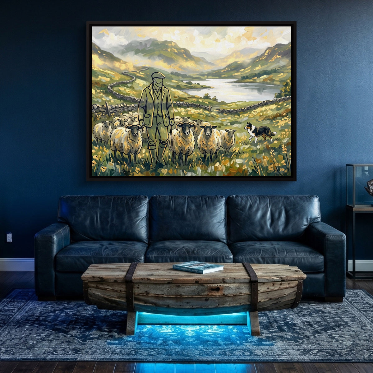 Shepherd Mountain Herd — shepherd mountain herd sq underwater den 1land framed black