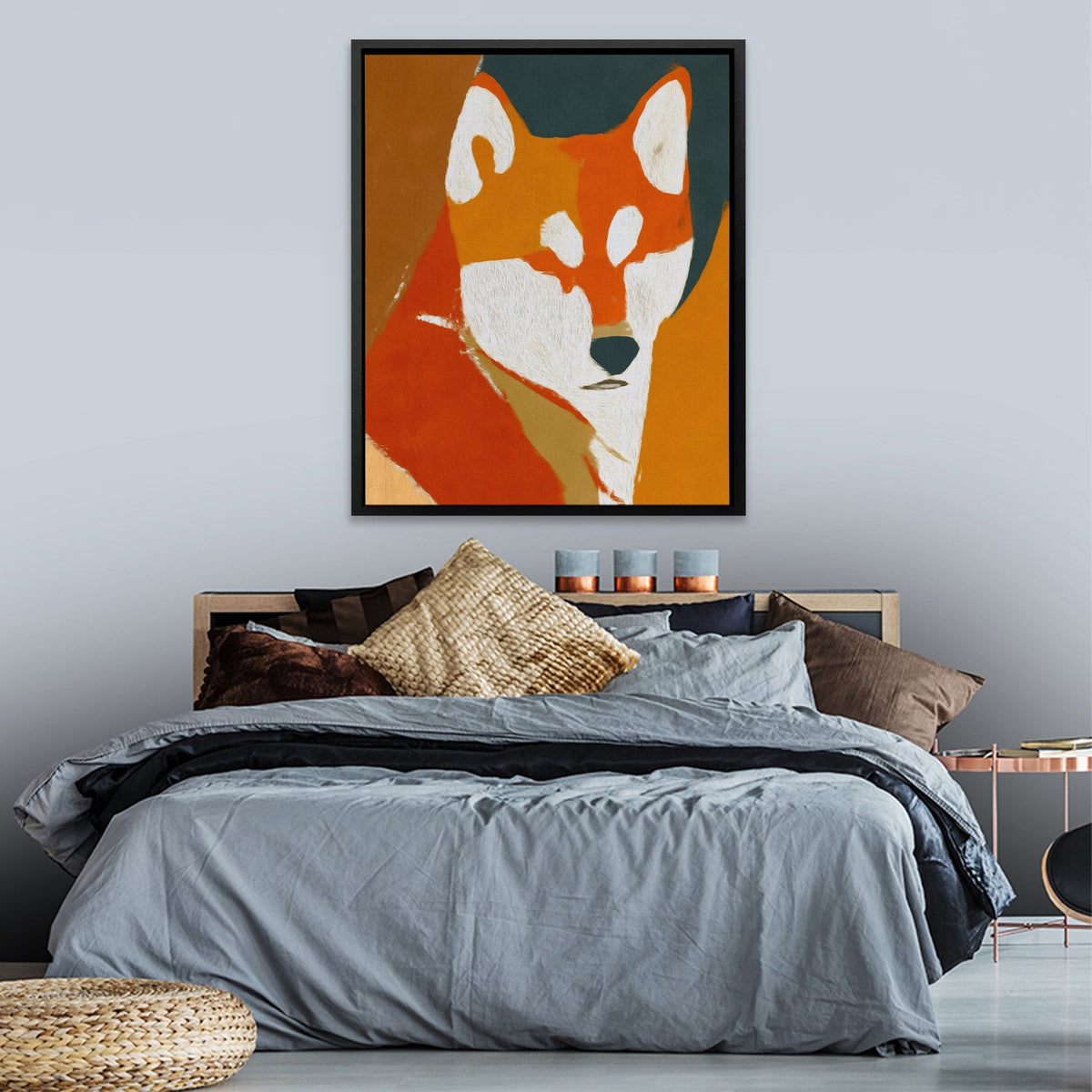 Shiba Sunset Portrait - Luxury Wall Art