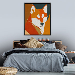 Shiba Sunset Portrait - Luxury Wall Art