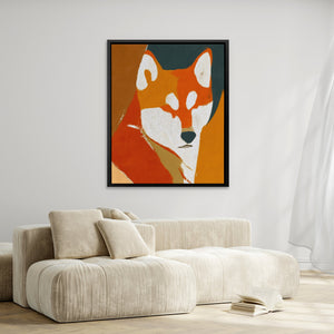Shiba Sunset Portrait - Luxury Wall Art