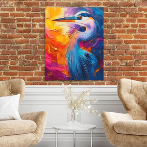 Shimmering Spectacle - Blue Wall Art for Home Office