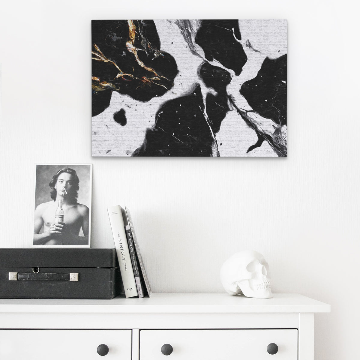 Silhouette Black Dissolution — Silhouette Black Dissolution Skull Desk 184