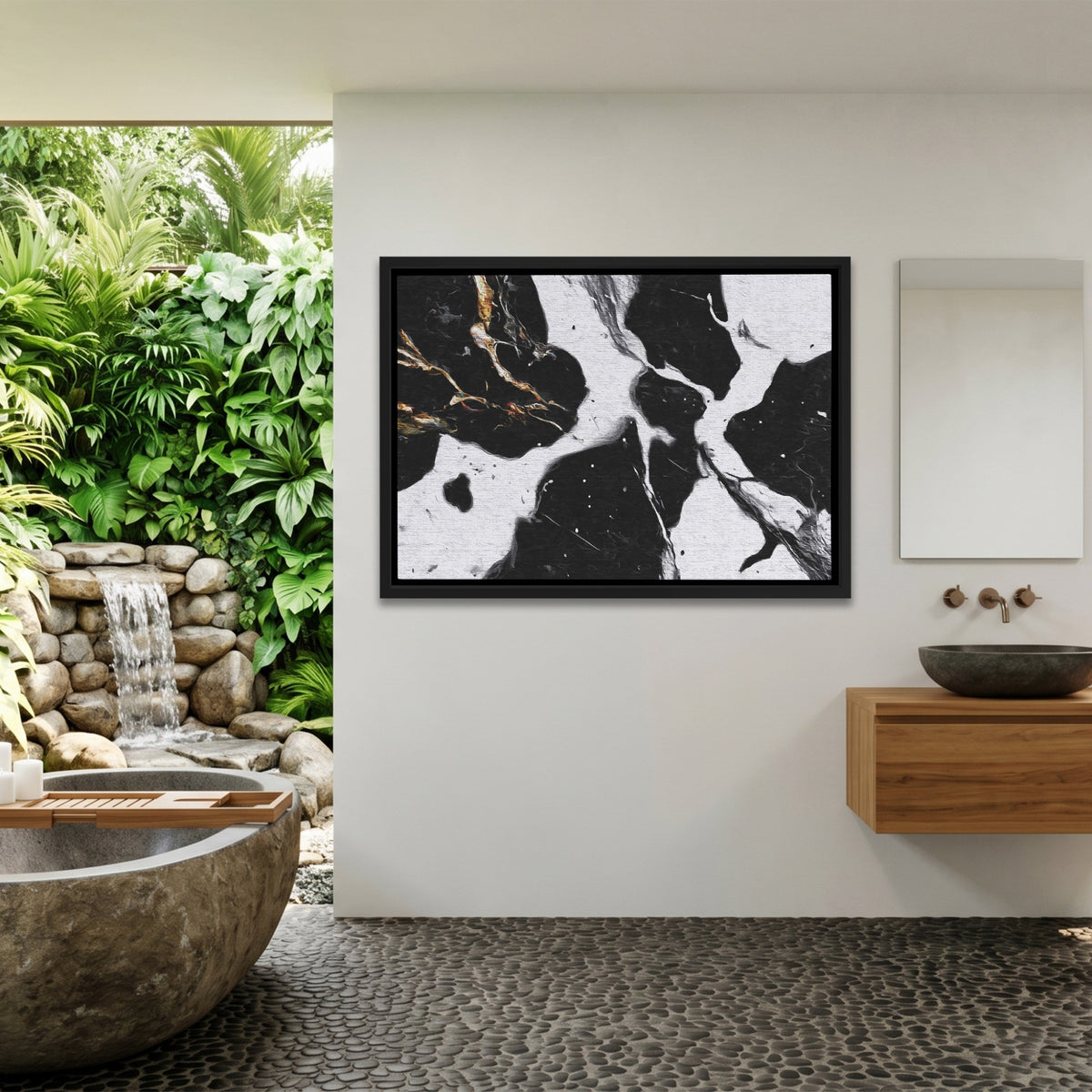 Silhouette Black Dissolution — Silhouette Black Dissolution Outdoor Bathroom Land 152