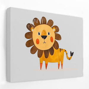 Simple Lion Doodle - Luxury Wall Art