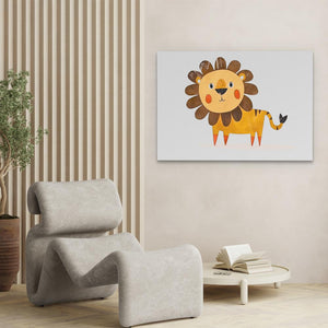 Simple Lion Doodle - Luxury Wall Art