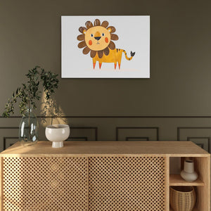 Simple Lion Doodle - Luxury Wall Art