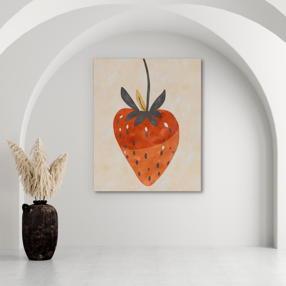 Simple Strawberry - Luxury Wall Art
