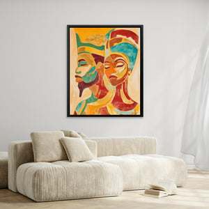 Sisterhood Golden Reverie - Luxury Wall Art