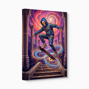 Skate Skeleton Vortex - Luxury Wall Art