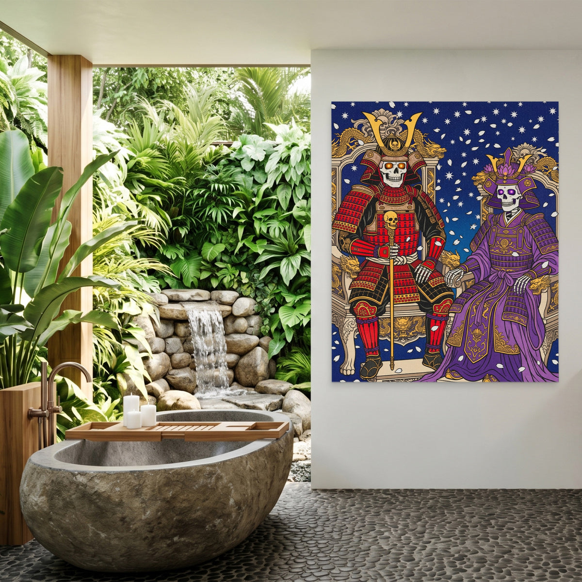 Skeletal Samurai Royalty — Skeletal Samurai Royalty Outdoor Bathroom Port 324