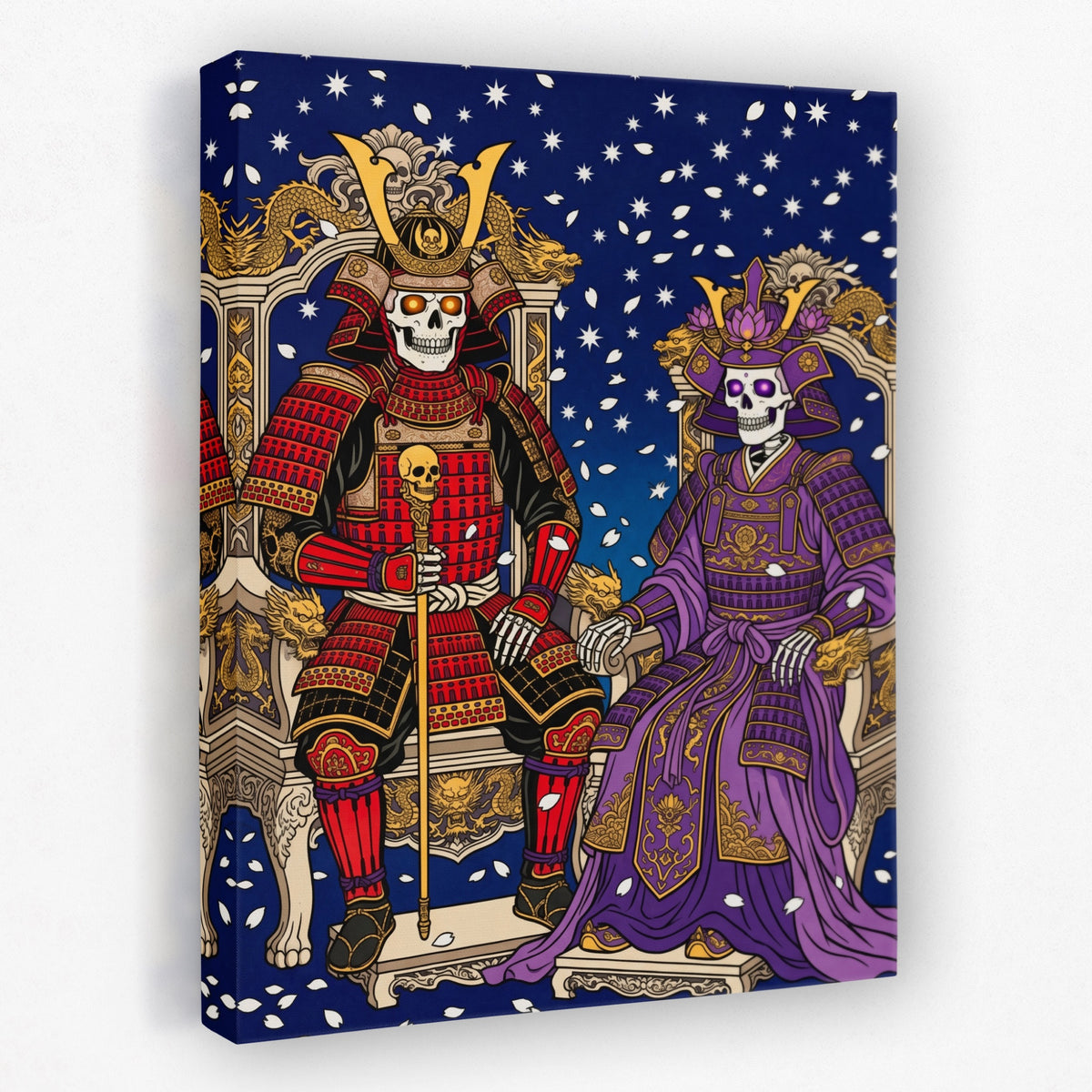 Skeletal Samurai Royalty — Skeletal Samurai Royalty Portrait   Side View   Mirror 374