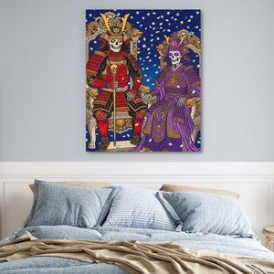 Skeletal Samurai Royalty — Skeletal Samurai Royalty Blue Bedroom 24