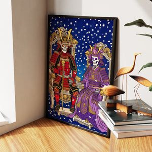 Skeletal Samurai Royalty — Skeletal Samurai Royalty New   Living Room Wall Apartment Zoom 249