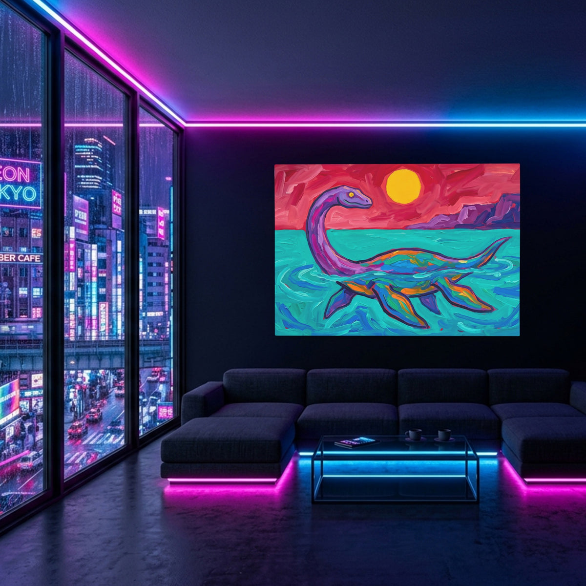 Skeleton Baseball Crushed — Skeleton Baseball Crushed Blue Pink Neon Room Land 35