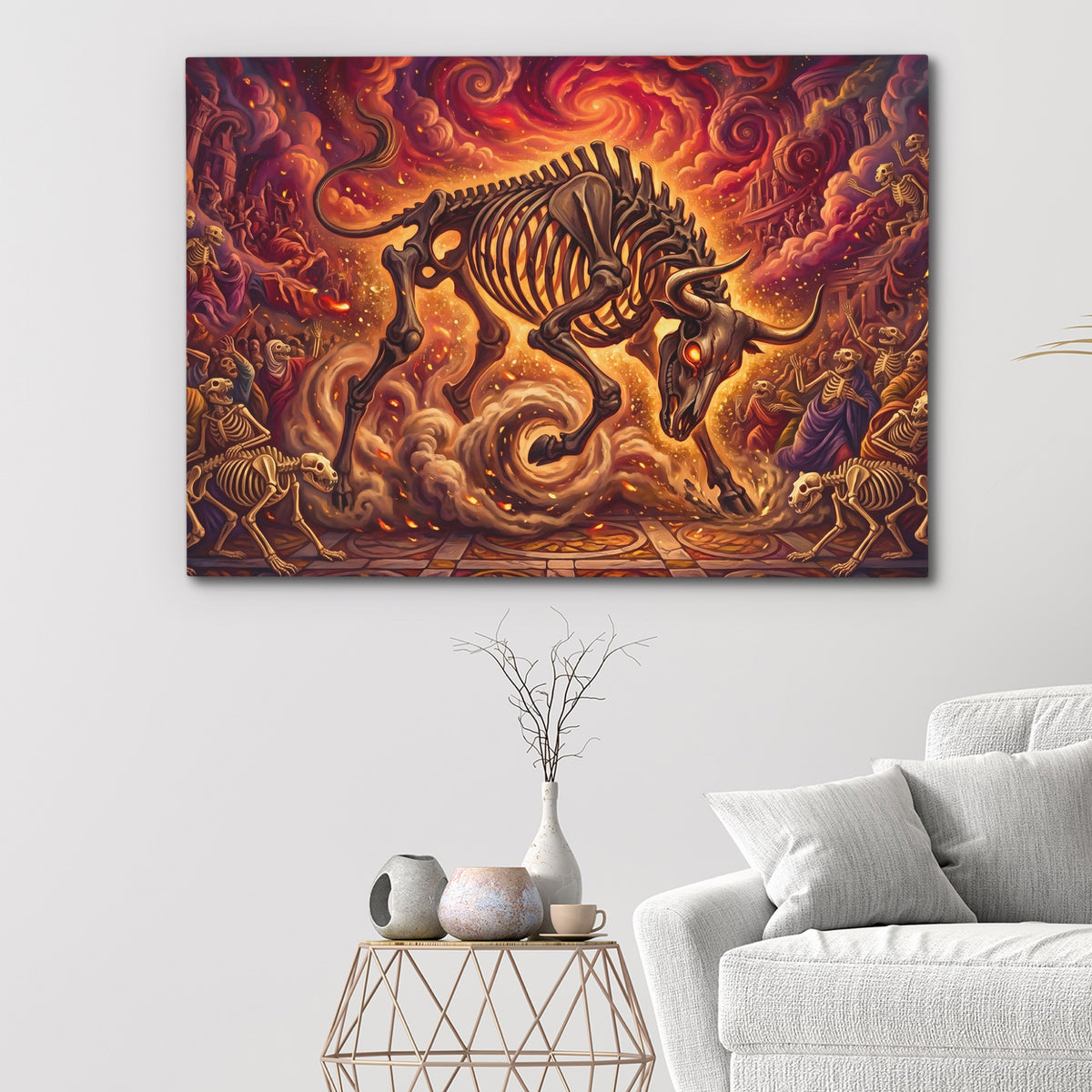 Skeleton Bull Inferno — Skeleton Bull Inferno White Walls 153