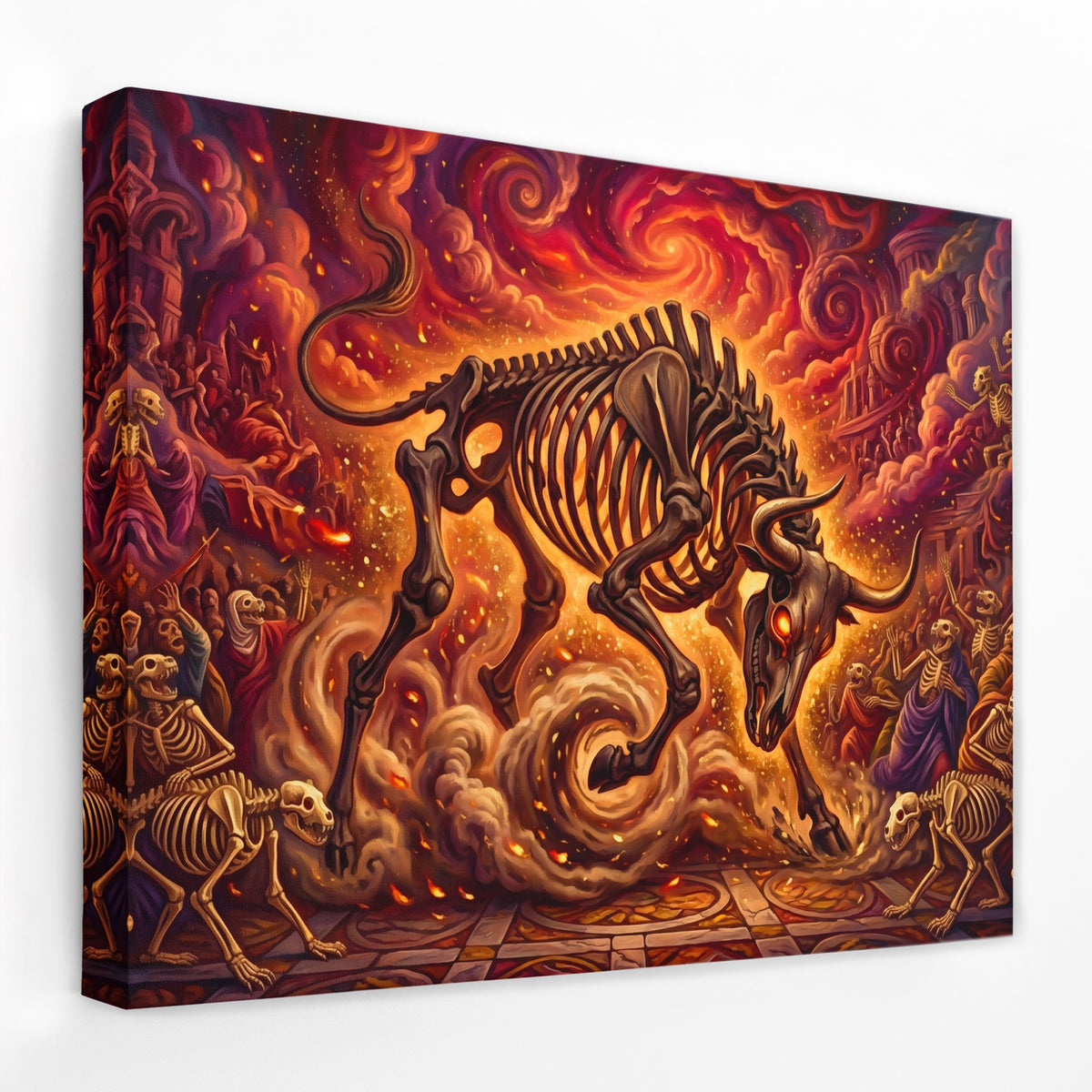 Skeleton Bull Inferno — Skeleton Bull Inferno Landscape   Side View   Mirror Wrap 88