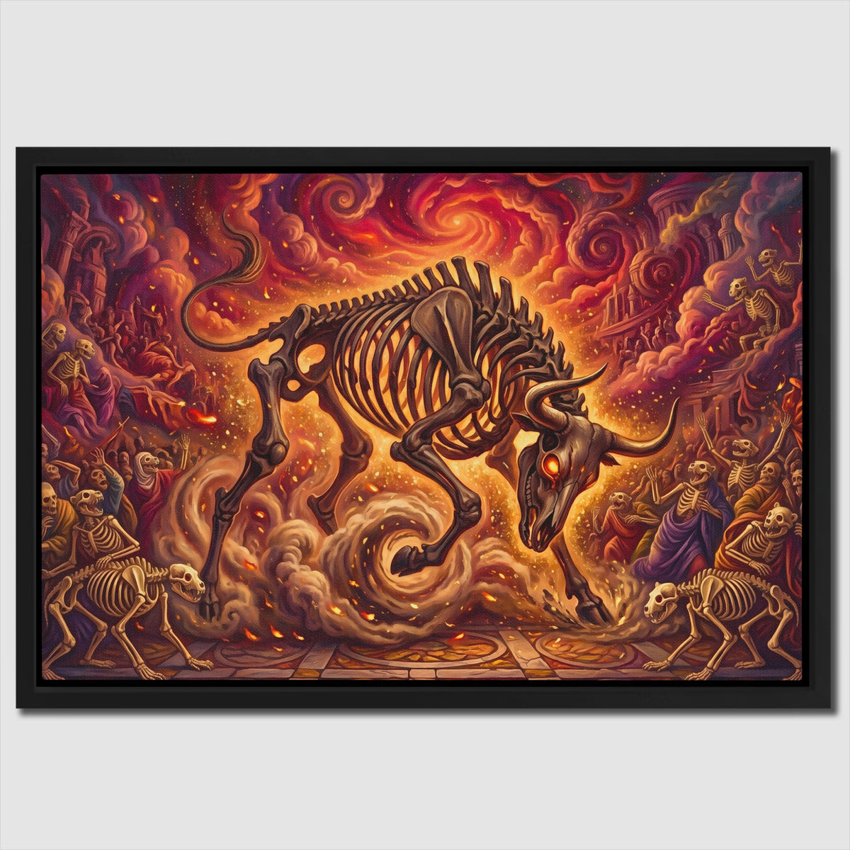 Skeleton Bull Inferno — Skeleton Bull Inferno Close Up Landscape 62