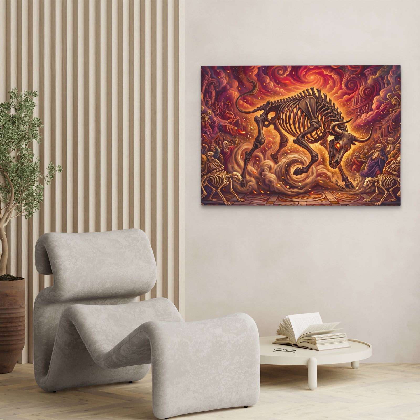 Skeleton Bull Inferno — Skeleton Bull Inferno Close Up Landscape 62
