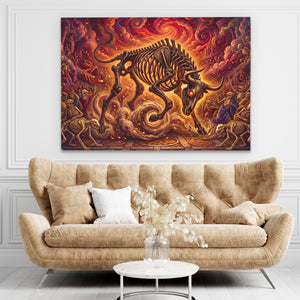 Skeleton Bull Inferno — Skeleton Bull Inferno brown living room land 179