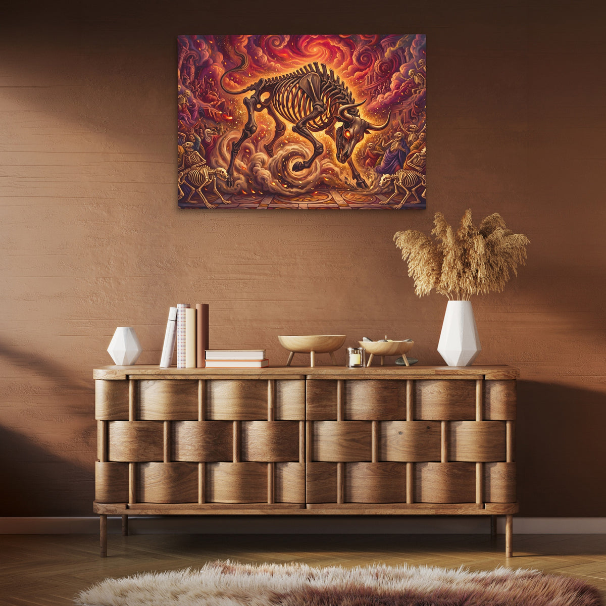 Skeleton Bull Inferno — Skeleton Bull Inferno Brown Room Clean 49