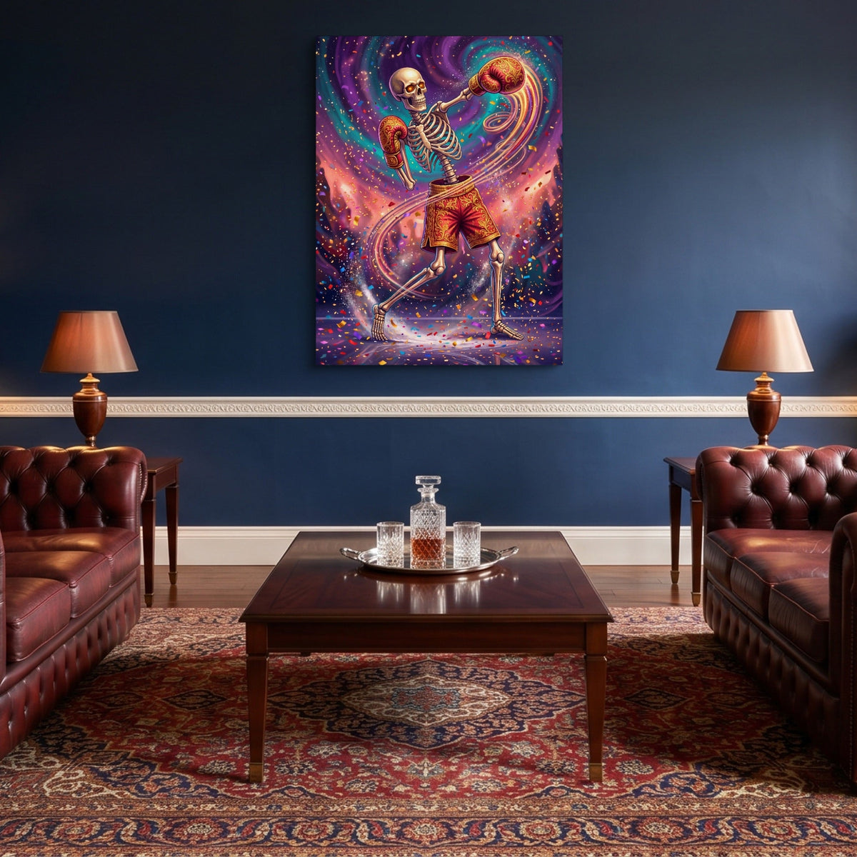Skeleton Confetti Punch - Luxury Wall Art