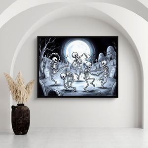 Skeleton Dance Rubber Hose - Luxury Wall Art