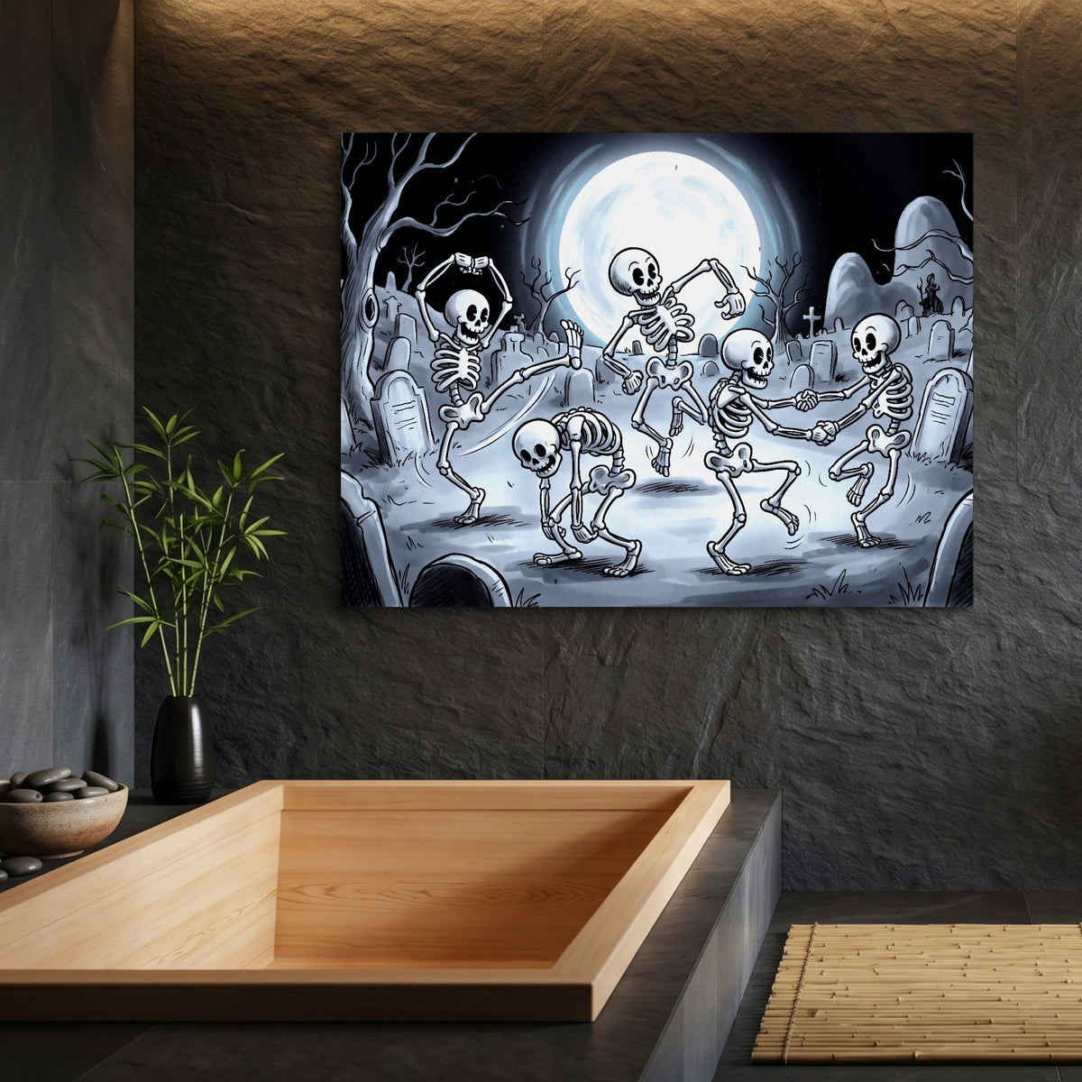 Skeleton Dance Rubber Hose - Luxury Wall Art