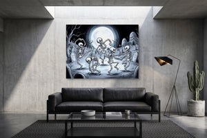 Skeleton Dance Rubber Hose - Luxury Wall Art
