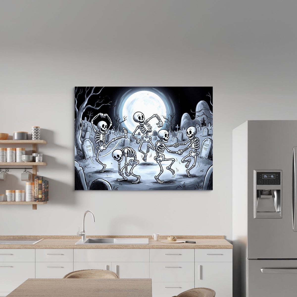 Skeleton Dance Rubber Hose - Luxury Wall Art
