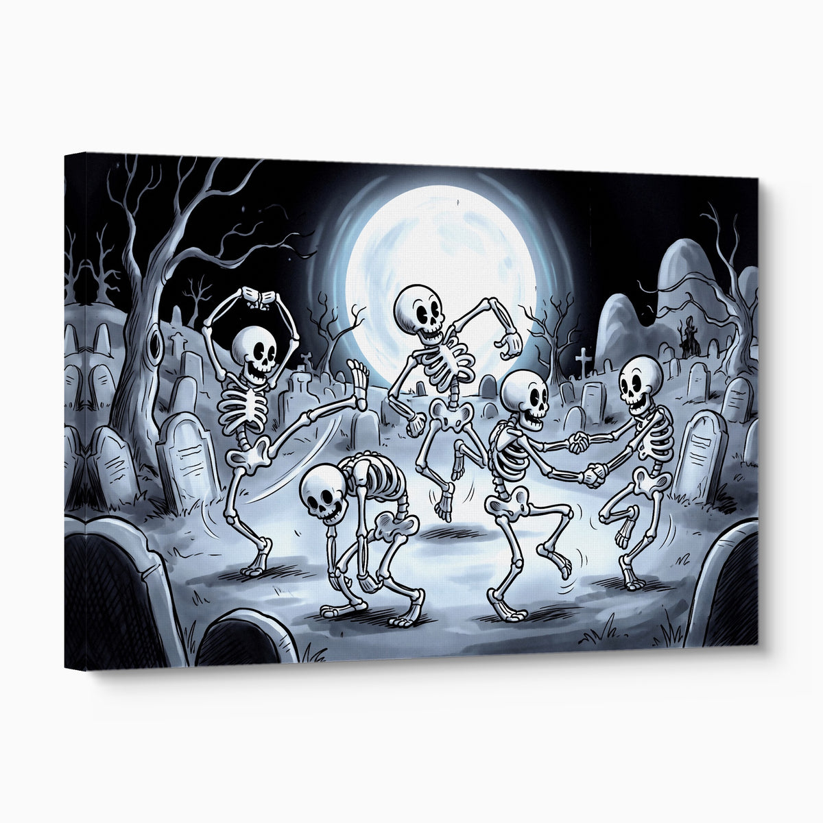 Skeleton Dance Rubber Hose — skeleton dance rubber hose angled flush print